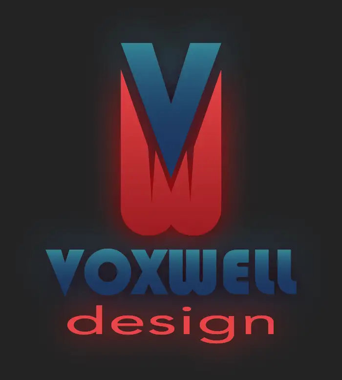 Voxwell Design Glow Logo